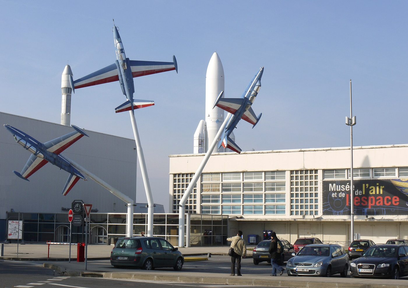 Entrance to the Musee de l'Air et de l'Espace at Le Bourget, France