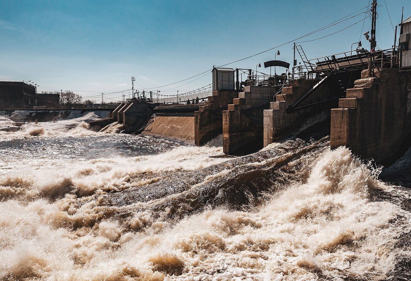 The Mississippi River at Little Falls, Minnesota